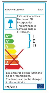 Spot 3 lampes led Faro Lao Noir Métal 29043