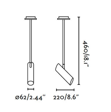 Spot design Faro Link Noir Acier 29878