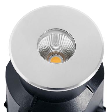 Spot encastrable extérieur au sol Faro Taro Nickel satiné Acier inoxydable 70449