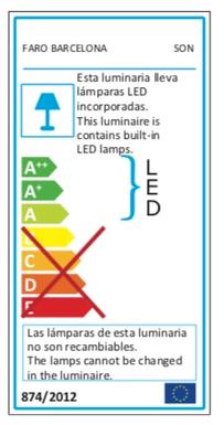 Spot encastrable Faro Son Blanc Aluminium 42928