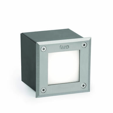 Spot encastré led Faro LED-18 Nickel mat acier inoxydable 71499
