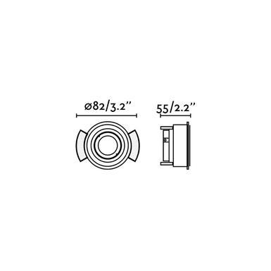 Spot encastré Hyde Blanc - Faro - Reconditionnée - 40110+43065-LOL