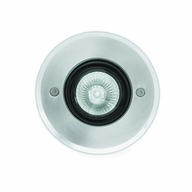 Spot extérieur encastré Faro Tecno Nickel acier inoxydable 71489N