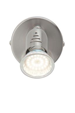 Spot led Brilliant Loona Chrome satiné Acier G28810/13