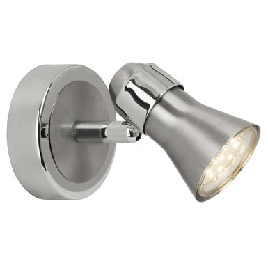 Spot led Brilliant Sanny Nickel Mat /chromé Acier G15410/77