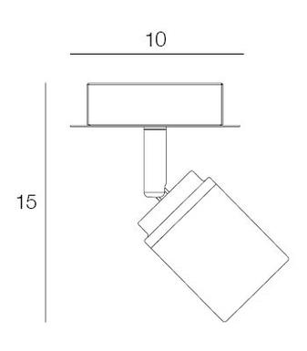 Spot led Corep Lily Blanc Métal 654233