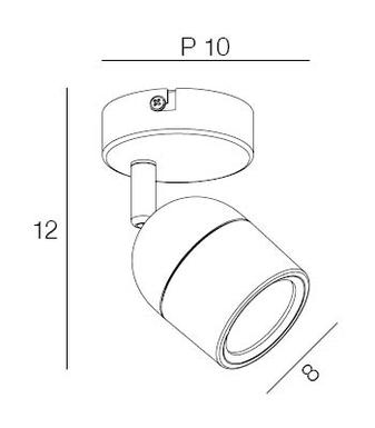 Spot led Corep Lyam Chrome Métal 654226