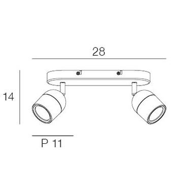 Spot led Corep Lyam Chrome Métal 654227