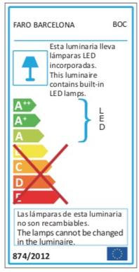 Spot led Faro Blanc Métal 62707