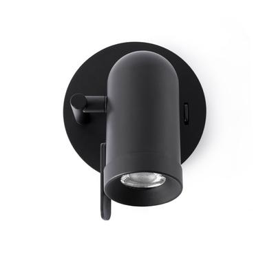 Spot led Faro Lao Noir Métal 43521