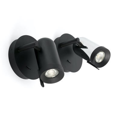 Spot led Faro Lao Noir Métal 43521