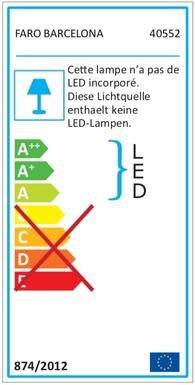 Spot led Faro RING Nickel mat Métal 40552