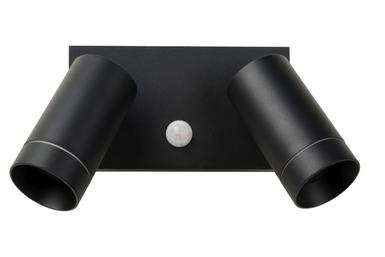 Spot mural 2 lampes design Lucide Taylor Noir Aluminium 09831/02/30