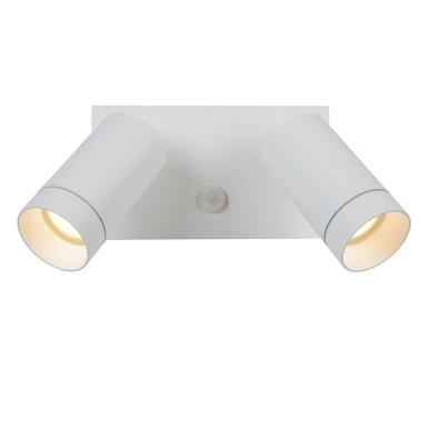 Spot mural 2 lampes design Lucide Taylor Blanc Aluminium 09831/02/31