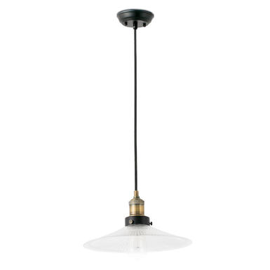 Suspensio classique Faro Halita Noir / Or Métal + Verre 65071