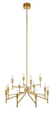 Suspension 12 lampes design Markslöjd Regent Antique Métal 108106