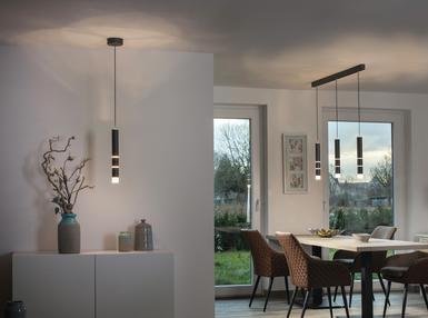 Suspension 12 lumières led Neuhaus Pure-Vega Noir Fer 2213-18