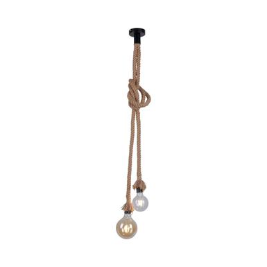 Suspension 2 lampes design Leuchten Direkt Rope Noir Corde 15482-18