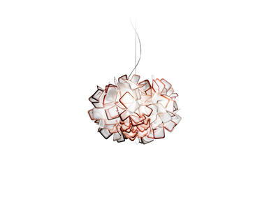 Suspension 2 lampes design Slamp Clizia Orange Technopolymère CLI78SOS0000A_000