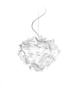 Suspension 2 lampes design Slamp Veli Blanc 01 Technopolymère VEL78SOS0001W_000