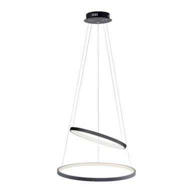 Suspension 2 lampes led Leuchten Direkt Circle Gris anthracite Aluminium 11525-13