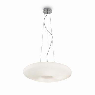 Suspension 3 lampes design Ideal lux Glory Verre 019734