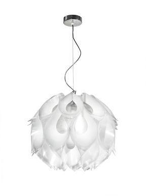 Suspension 3 lampes design Slamp Flora Blanc 01 Technopolymère FLO85SOS0002W_000