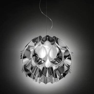 Suspension 3 lampes design Slamp Flora Gris Technopolymère FLO85SOS0002S_000