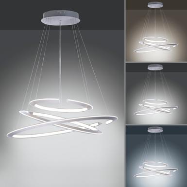 Suspension 3 lampes led Neuhaus Alessa Gris Métal 2493-55