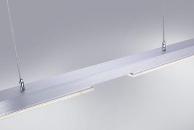 Suspension 3 lampes led Neuhaus Q-Henrik Gris Aluminium 2618-95