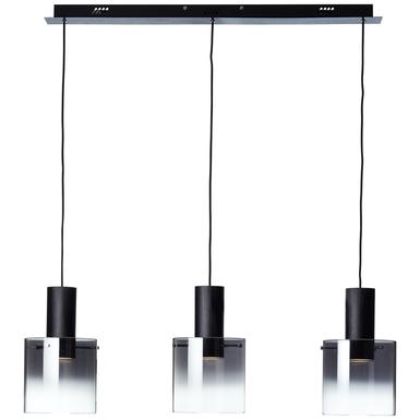 Suspension 3 LED Brilliant Beth Noir Verre G75573/93