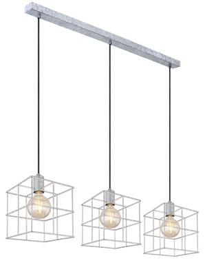 Suspension 3 lumières design Globo Merril Gris Métal 15530Z-3H