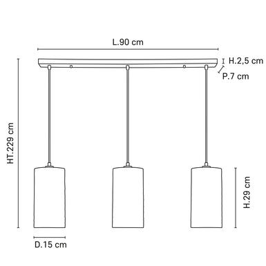 Suspension Cosiness - 3xE27 - Ø 90 cm - Métal / Tissus - Market Set - PR503513