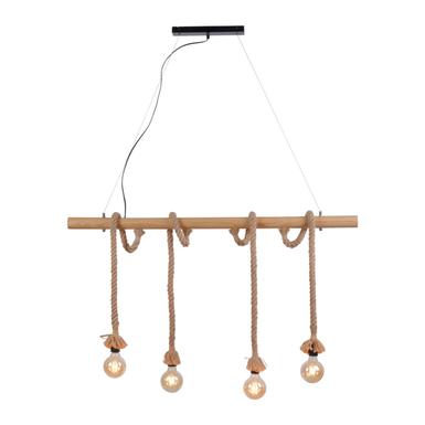 Suspension 4 lampes design Leuchten Direkt Rope Noir Corde 15483-18