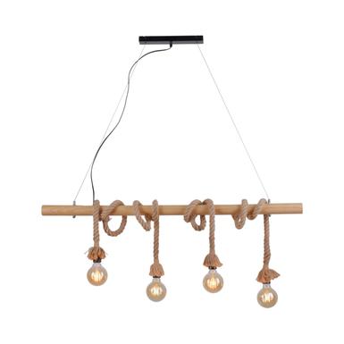 Suspension 4 lampes design Leuchten Direkt Rope Noir Corde 15483-18