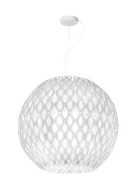 Suspension 4 lampes design Slamp Charlotte Blanc Technopolymère CHR88SOSG000W_000