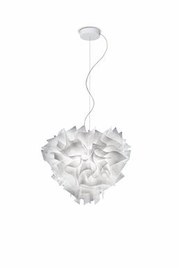 Suspension 4 lampes design Slamp Veli Blanc 01 Technopolymère VEL78SOS0T03BW000