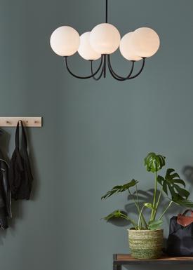 Suspension 5 lampes design Markslöjd Cinco Noir Métal 107767