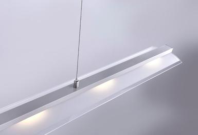 Suspension 5 lampes led Leuchten Direkt Nele Gris Métal 12278-55