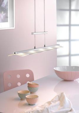 Suspension 5 lampes led Leuchten Direkt Nele Gris Métal 12278-55