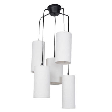 Suspension Cosiness - 5xE27 - Ø 44 cm - - Métal / Tissus - Market Set - PR503515