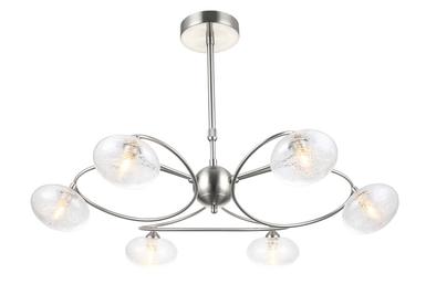 Lampes Nickel Design Satiné 6 Métal Lo00020757 Lo Suspension Charme 9IHED2
