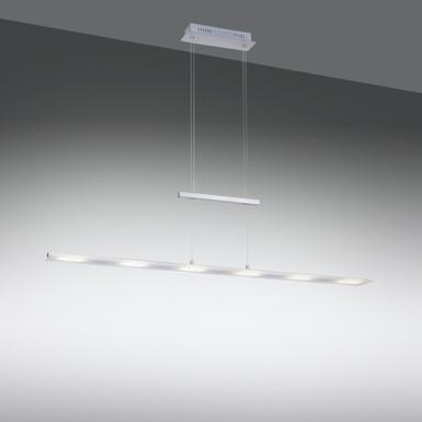 Suspension 6 lampes led Leuchten Direkt Nele Gris Métal 15880-55