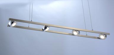 Suspension 8 lampes led Leuchten Direkt Lolasmart-Opti Gris Plastique 12470-55