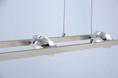 Suspension 8 lampes led Leuchten Direkt Lolasmart-Opti Gris Plastique 12470-55