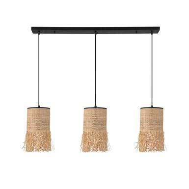 Suspension Formentera  Ø 90 cm - 3xE27 - Bana - Raphia frangé - Market set - PR503488