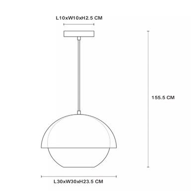 Suspension COOPER - Or Mat/Métal - Lucide - 10410/20/02