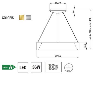 Suspension design Aluminor Epsilon Blanc EPSILON S 59 B