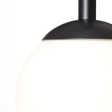 Suspension design Brilliant Gitse Noir Métal - Verre 93669/06
