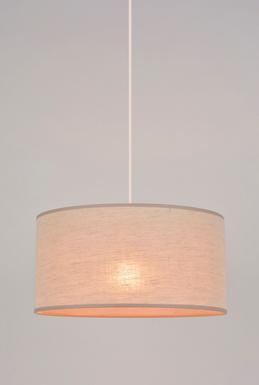 Suspension design Corep Cylindre Beige Tissu 654488